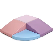 Climbing Foam Blocks for Toddlers PU Leather Foam Blocks for Kids Active Play...