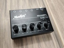 Moukey MHAMP1 Headphone Amp Audio Amp DC5V 4CH Ultra Low Noise for Sub-Mixing JP