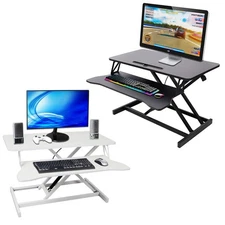 Standing Laptop Desk,Adjustable Sit to Stand Up Workstation with Keyboard Tray