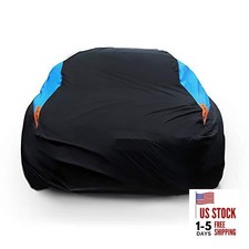 Waterproof Car Cover All Weather Fit Sedan Length 194- 206 Inch Blue