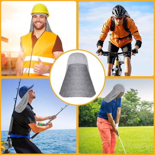 4 Pieces Hard Hat Sun Shade Neck Shade Cap Sun Hat Elastic for Quick Dry Cooling - Picture 2 of 12