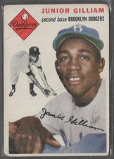 1954 Topps #35 Junior Gilliam (G) Brooklyn Dodgers
