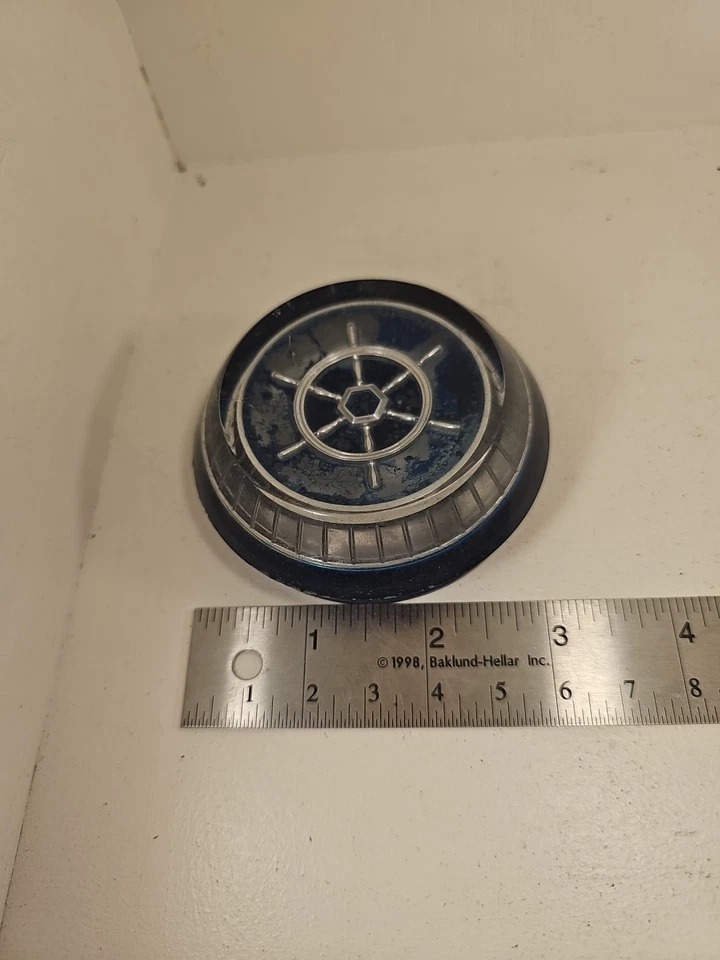 Used Blue Steering Wheel Horn Button Emblem 1955 Clipper Panama Constellation  - Image 4 of 4