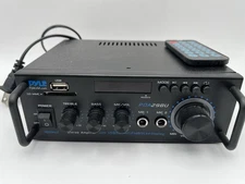 Pyle PDA29BU.6 Bluetooth Stereo Amplifier 2 Channel USB SD FM Mic RCA w/ Remote