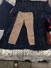 Loft High-Waist Skinny Beige Corduroy Pants, Size 29/8