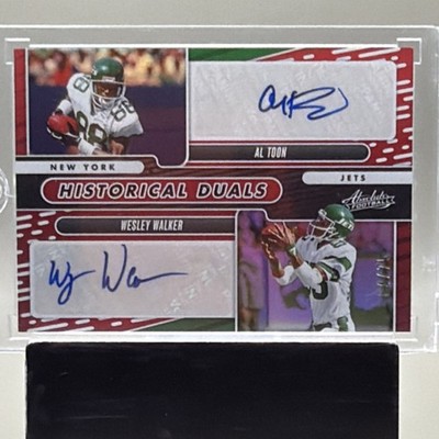 Panini Absolute Al Toon Wesley Walker Autographed Card /75 #HD-NYJ