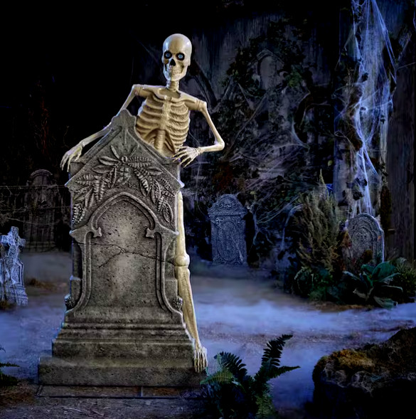 5FT Skelly Tombstone Halloween Decoration FREE SHIPPING!!!!