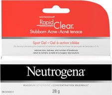 Neutrogena Rapid Clear Stubborn Acne Spot Gel 5 Benzoyl Peroxide 28g EXP 02/27
