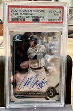 2022 BOWMAN CHROME 1ST CADE MARLOWE REFRACTOR PROSPECT AUTO PSA 9 Mint. Mariners