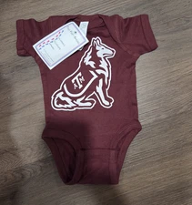 NCAA Two Feet Ahead Texas A&M Welcome to the World Bodysuit JERSEY NEWBORN