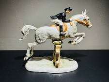 Goebel Hummel 1958 Porzellan Figur Pferd und Jockey Modell GF143