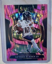 2025 Panini Select - Concourse Luther Burden #72 Pink Shock Prizm (RC) Bears