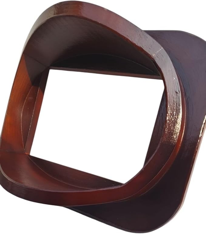 18" Helmet Replica Wooden Base Beautiful Brown Polished Look helmet For Display