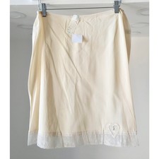 VINTAGE NEW 1960's Kayser Women's Beige Slip with Lace Trim Size L