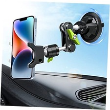 Suction Cup Phone Mount 360 Rotating Universal Ball Head Arm for Car Black