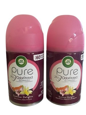 Air Wick Pure Odor Protect Technology Summer Delights 5.89oz New 2 Pack
