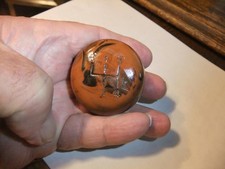 Vintage Manual Transmission Gear Shifter Knob Brown Marbled Four Speed