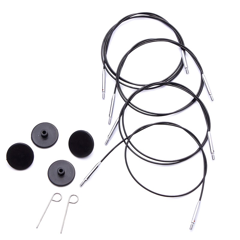 Knitpro Unisex Multicolor Cable: Fixed: Interchangeable: Black: 35Cm - Image 2