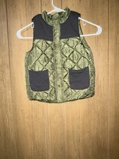 Tommy Bahama Olive Quilted Toddler Vest Size 4t