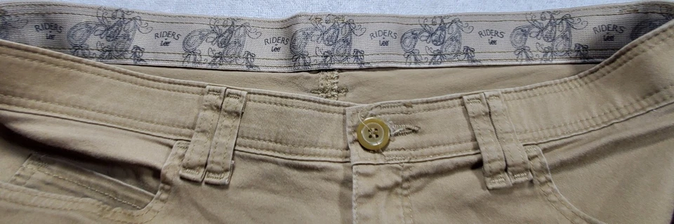 Pantalones cortos para mujer Riders By Lee talla 12M tiro medio 10" marrón. 34x8 Foto 4 de 4