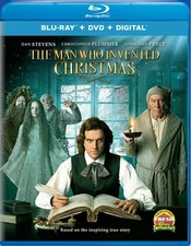 The Man Who Invented Christmas Blu-ray Dan Stevens NEW