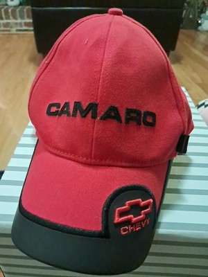 Chevrolet Camaro Black Red Embroidered Racing Cap
