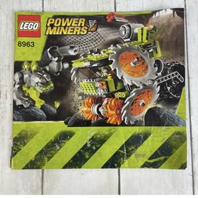 LEGO Power Miners: Rock Wrecker (8963) - 99% Complete w Minifigures & Manual