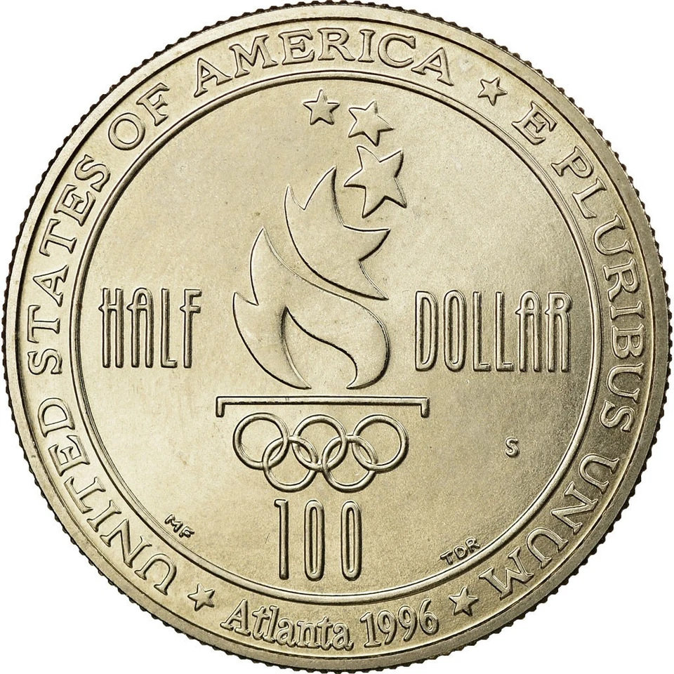 [#737941] Coin, United States, Half Dollar, 1996, U.S. Mint, San Francisco, MS - Image 2 of 2