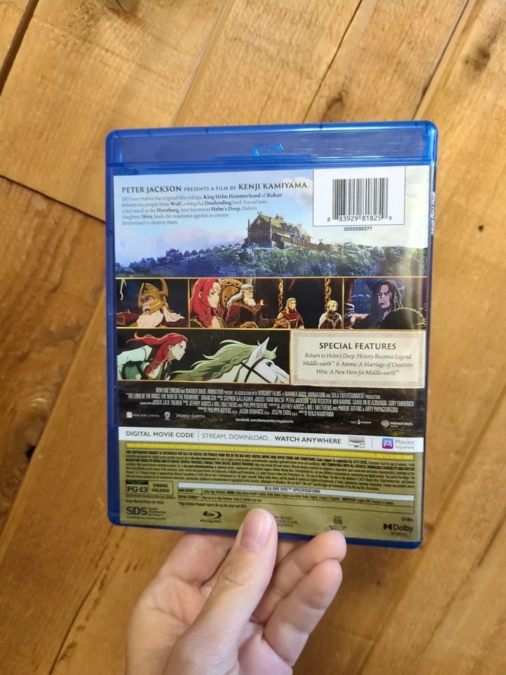 The Lord of the Rings: The War of The Rohirrim (Blu-ray 2025) Excellent Used - Image 2 of 3