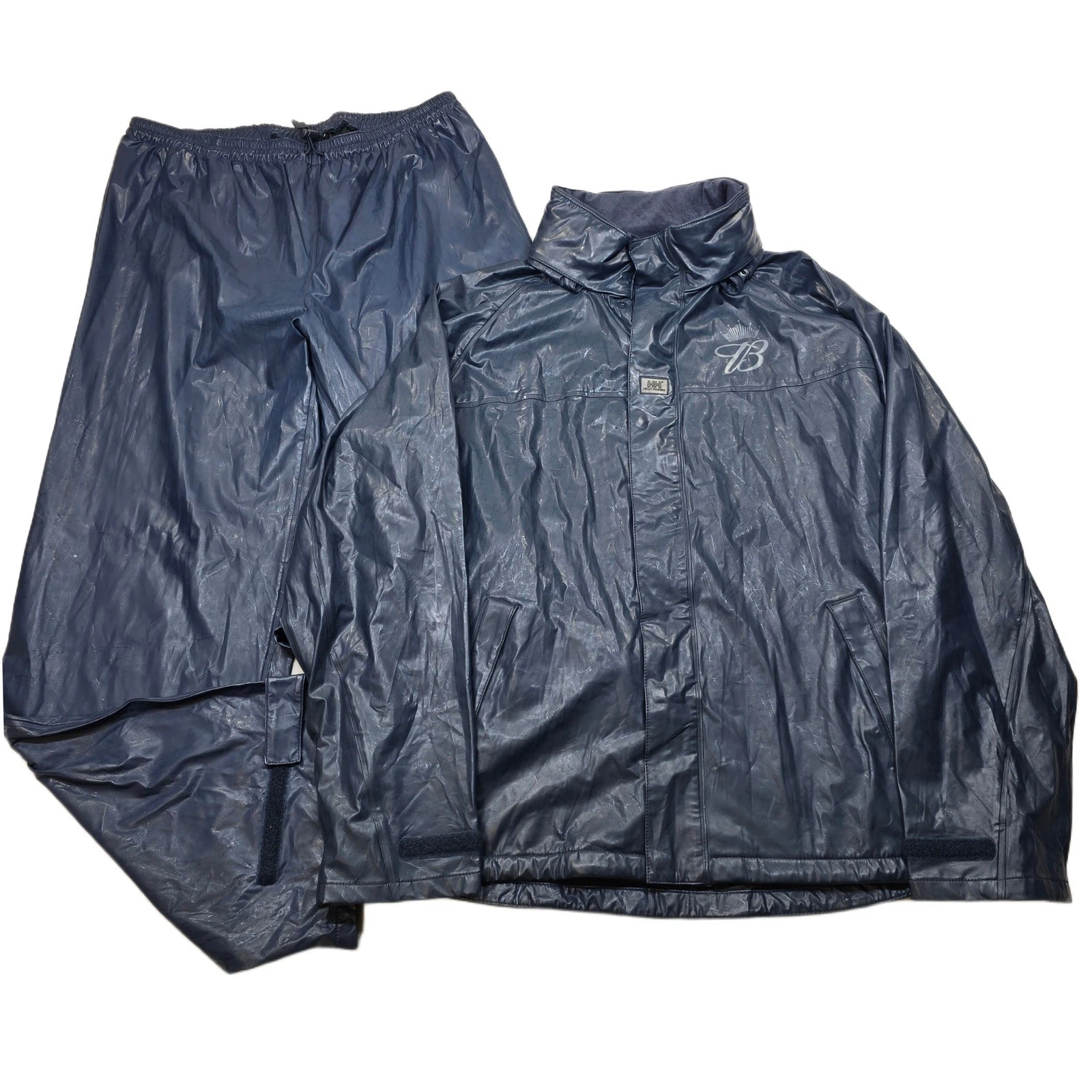 Helly Hansen Rain Suit Set Mens XL Blue Jacket Pants Set Waterproof Outdoor
Opens in a new window or