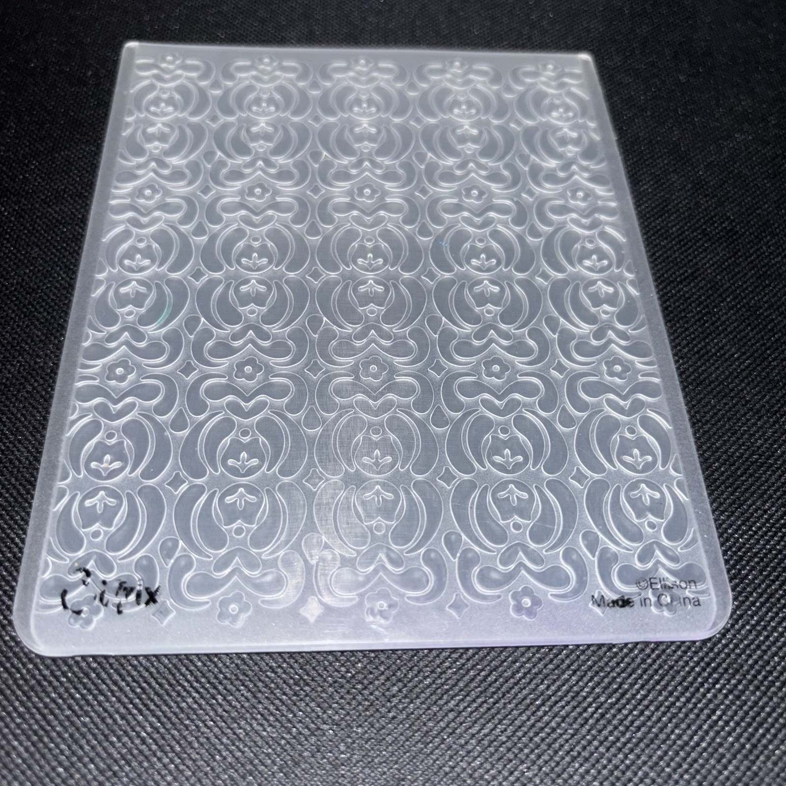Sizzix 4x6 Embossing Folder Lot - Floral Lattice & Swirl Heart Design