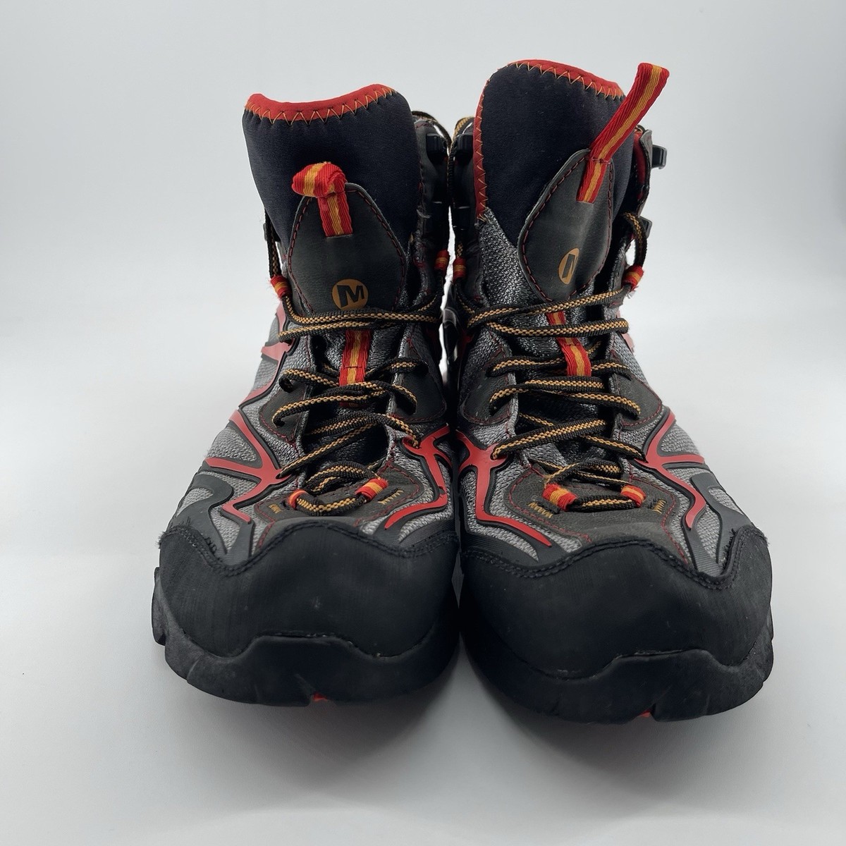 Merrell Capra Mid Gore-Tex Boot Vibram Mens 11.5 Granite/Red Hiking Trail Boot * Merrell Red Boots for Men for Sale | Shop New & Used Men main image 4