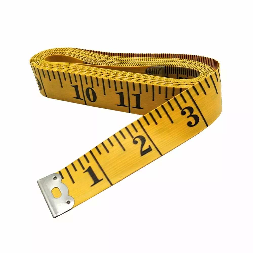 120 Inch (300 cm) Soft Tailor Tape Measure for Sewing - Yellow 