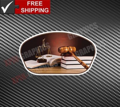 Law Justice Scale Lawyer Attorney Vinyl Decal Sticker #A