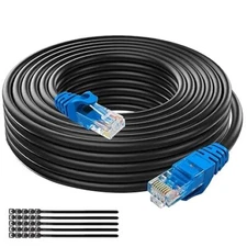 Cat6 Ethernet Cable 40Ft Cat6 Outdoor&Indoor Heavy Duty Direct Burial Patch C...
