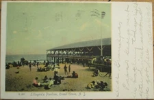 Ocean Grove, NJ 1910 Rotograph Postcard, Lillagore's Pavilion, New Jersey