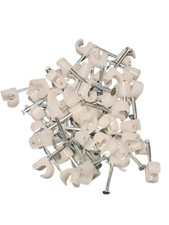 Cable Clips 5-7mm Round Cable Clear