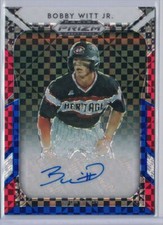 2019 Panini Contenders Red White Blue Bobby Witt Jr. Autograph #37/99 Royals
