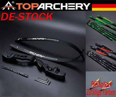 30-60lbs Bogenschießen 62'' Takedown ILF Recurvebogen Erwachsene Jagd Sportliche