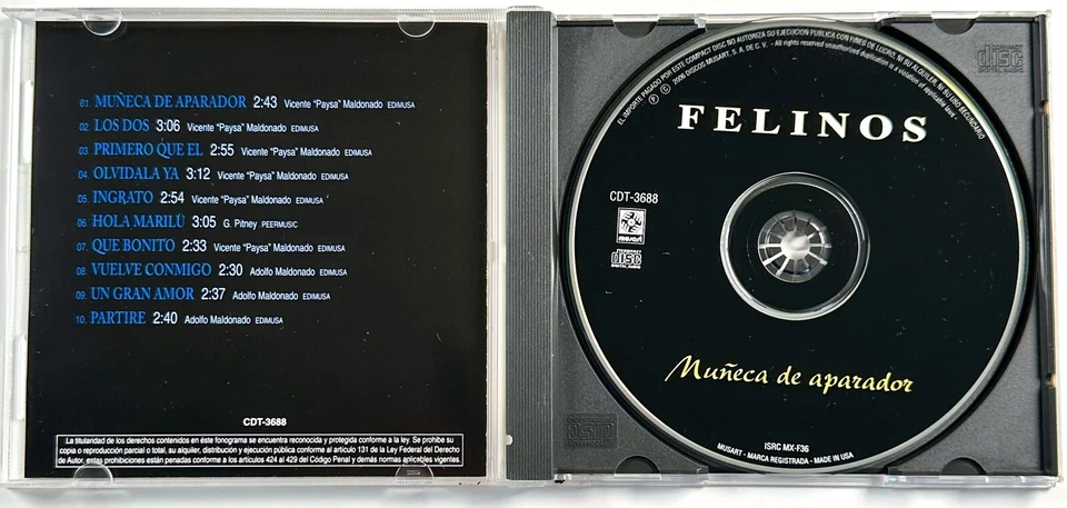 LOS FELINOS muneca de aparador CD 2006 Disco Musart Latin Rara Musica - Image 3 of 4