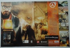 2005 HALF LIFE 2 PC CD-ROM Game Sierrac Valve Corp Full 2 Page Magazine Ad