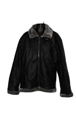 Max USA Leather Jacket Coat Italy Lamb Leather Black Size 5X Max USA Leather Jacket Coat Italy Lamb Leather Black Size 5X