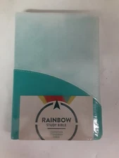 Holman CSB Rainbow Bible Turquoise Leather Touch Sealed New