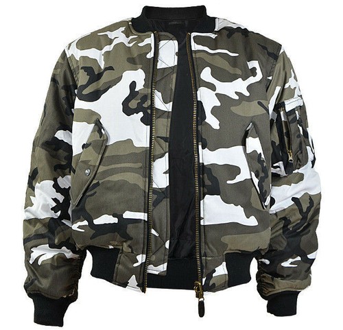 Mil-Tec Mens US MA1 BOMBER JACKET 