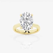 IGI Certified 2.00-5.00 CT E VS1 Lab Grown Oval Cut Diamond Engagement Ring 14k