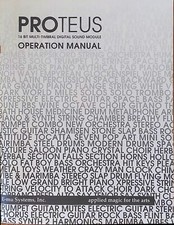 E-mu Proteus Synthesizer MIDI Module Original Operation Owner's Manual Book.