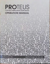 E-mu Proteus Synthesizer MIDI Module Original Operation Owner's Manual Book.