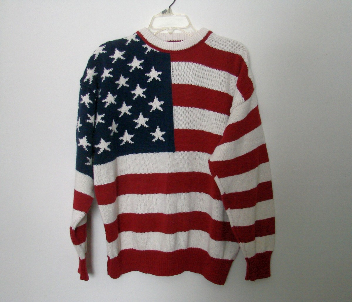 Structure American Flag Sweater, Men's Size S, 100% Cotton, Made