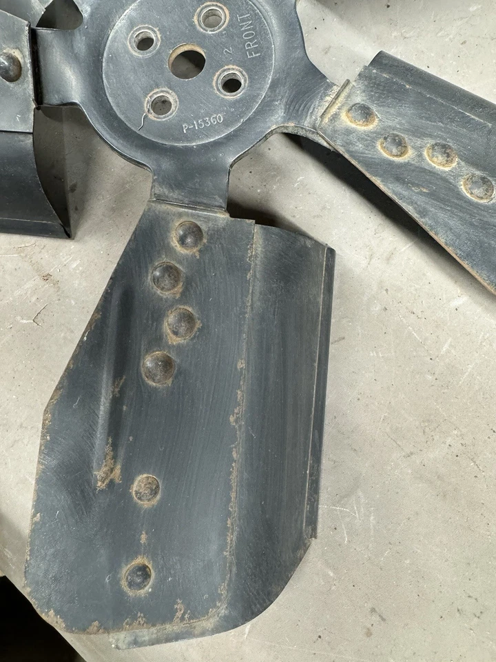 Ventilador de refrigeración del motor radiador Ford Mustang V-8 1974-1978 5 aspas Galaxie 428 8cyl Foto 2 de 4