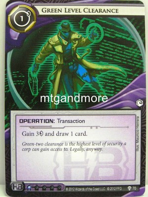 Android Netrunner LCG - 1x Green Level Clearance  #070 - Overdrive Corporation